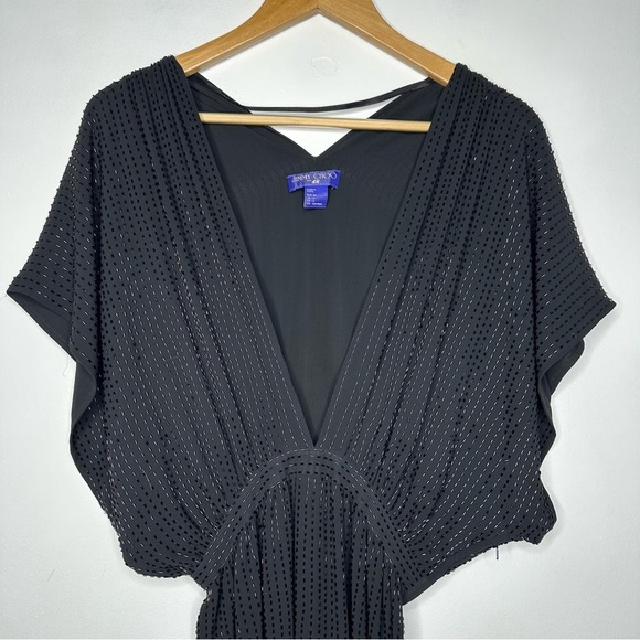 Jimmy Choo x H&M LIMITED EDITION Black Beaded Cocktail Dress Size 4 - Picture 7 of 10